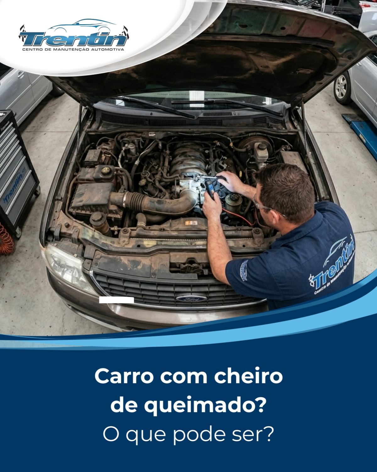 Carro com cheiro de queimado: o que pode ser?