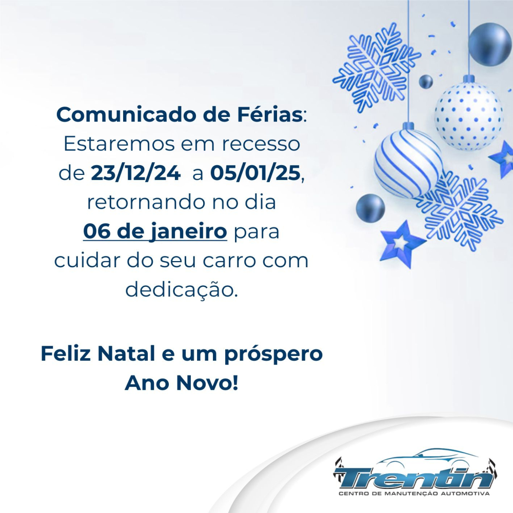 Comunicado de Férias